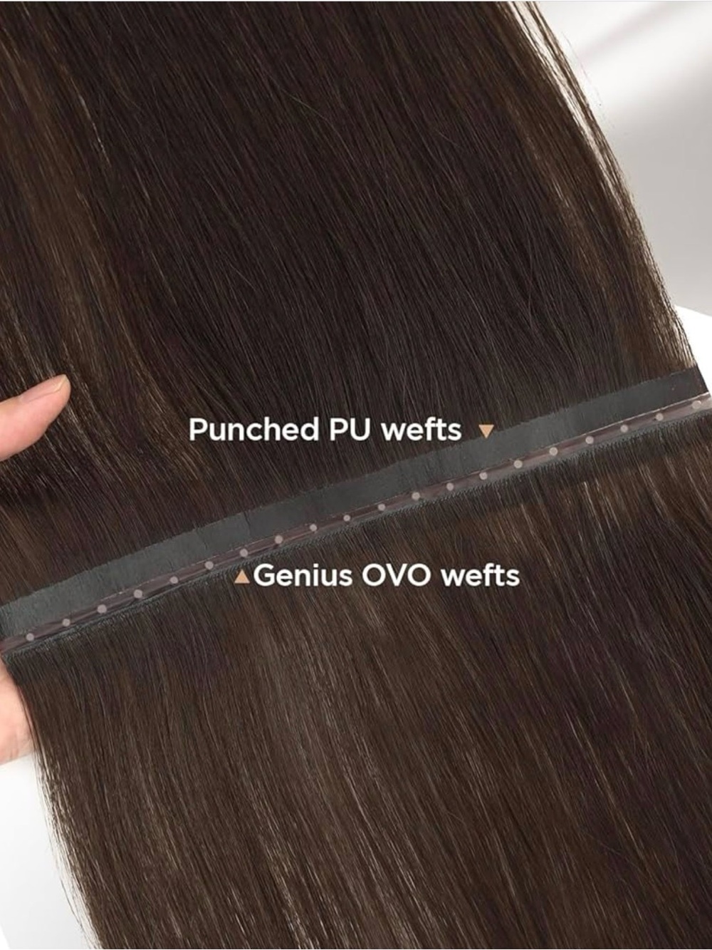 Butterfly Human Hair Extensions, Double Invisible Weft 100% Remy Human Hair - Picture 4 of 10